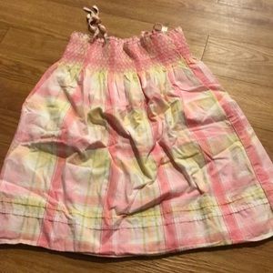 Pink and Yellow Plaid Dress